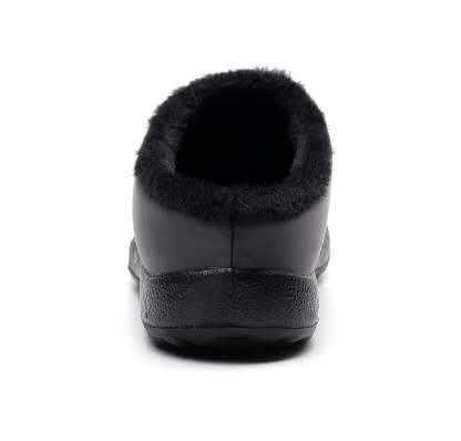 Comfortable memory foam winter slippers for women, plush, fleece lined slippers, non slip rubber sole, indoor outdoor slippers