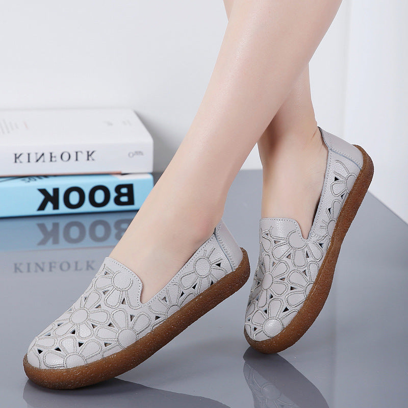 New Loafers Women's Breathable Flat-bottomed Shoe