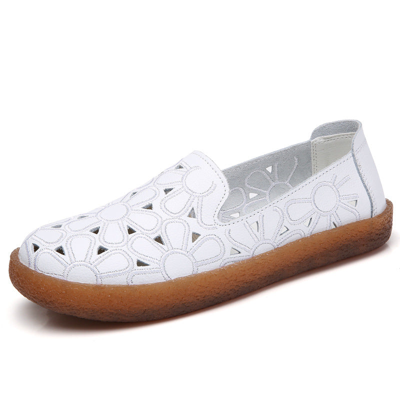 Summer Hollow Hole Flat Bottom Soft Shoe