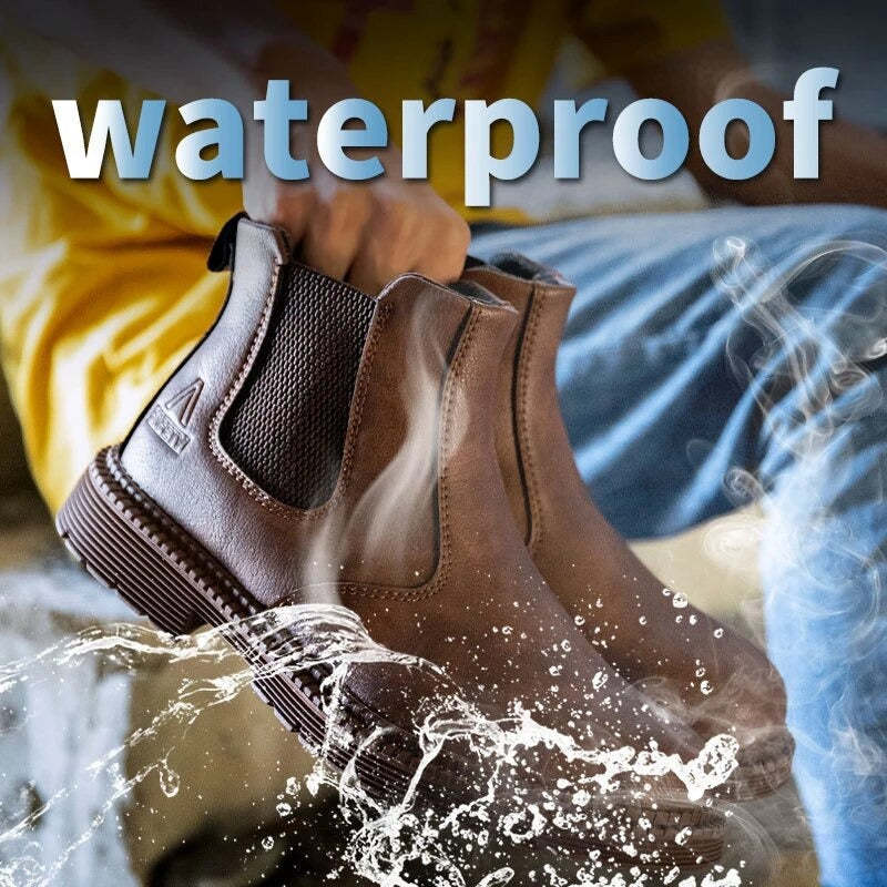 Men Winter Boots For Work Oil-proof Safety Orthopedic Shoes