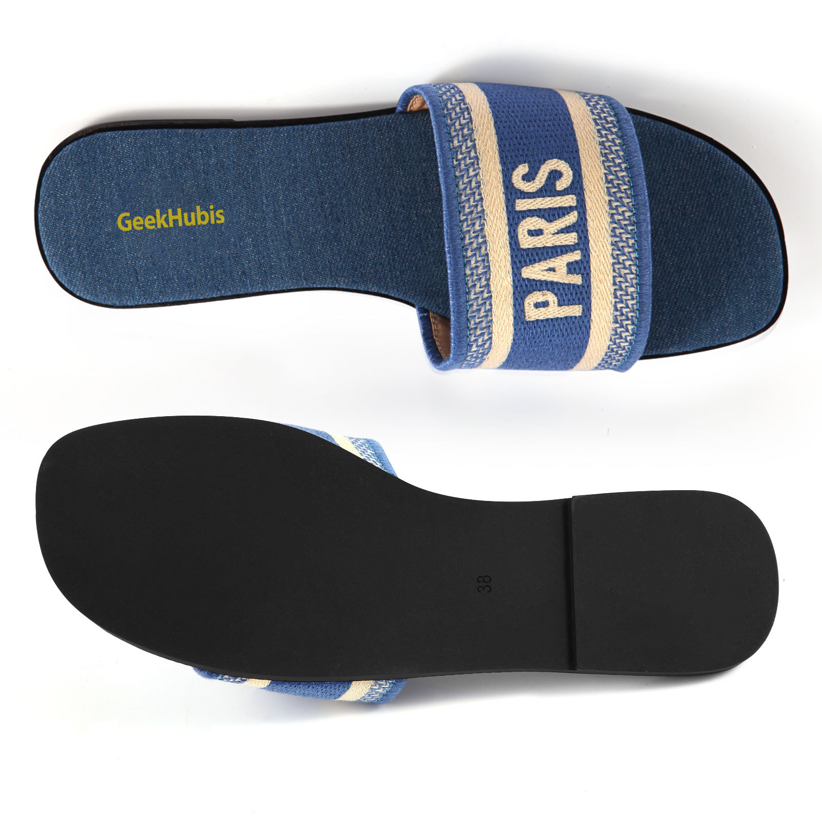 Casual Beach Flat Slide Sandal - PARIS