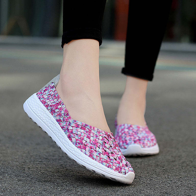 Comfortable Flat Cutout Casual Shoes