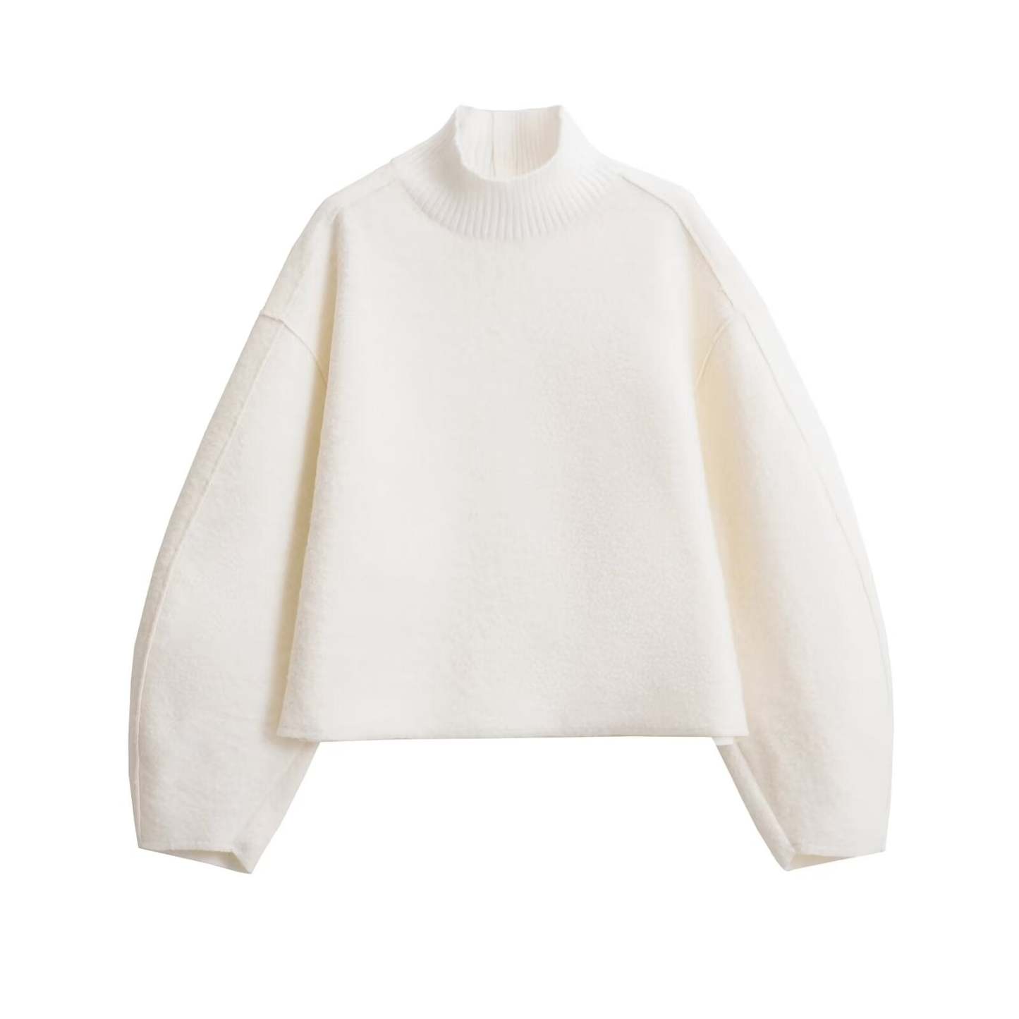 Vegan Wool Blend Turtleneck Sweater