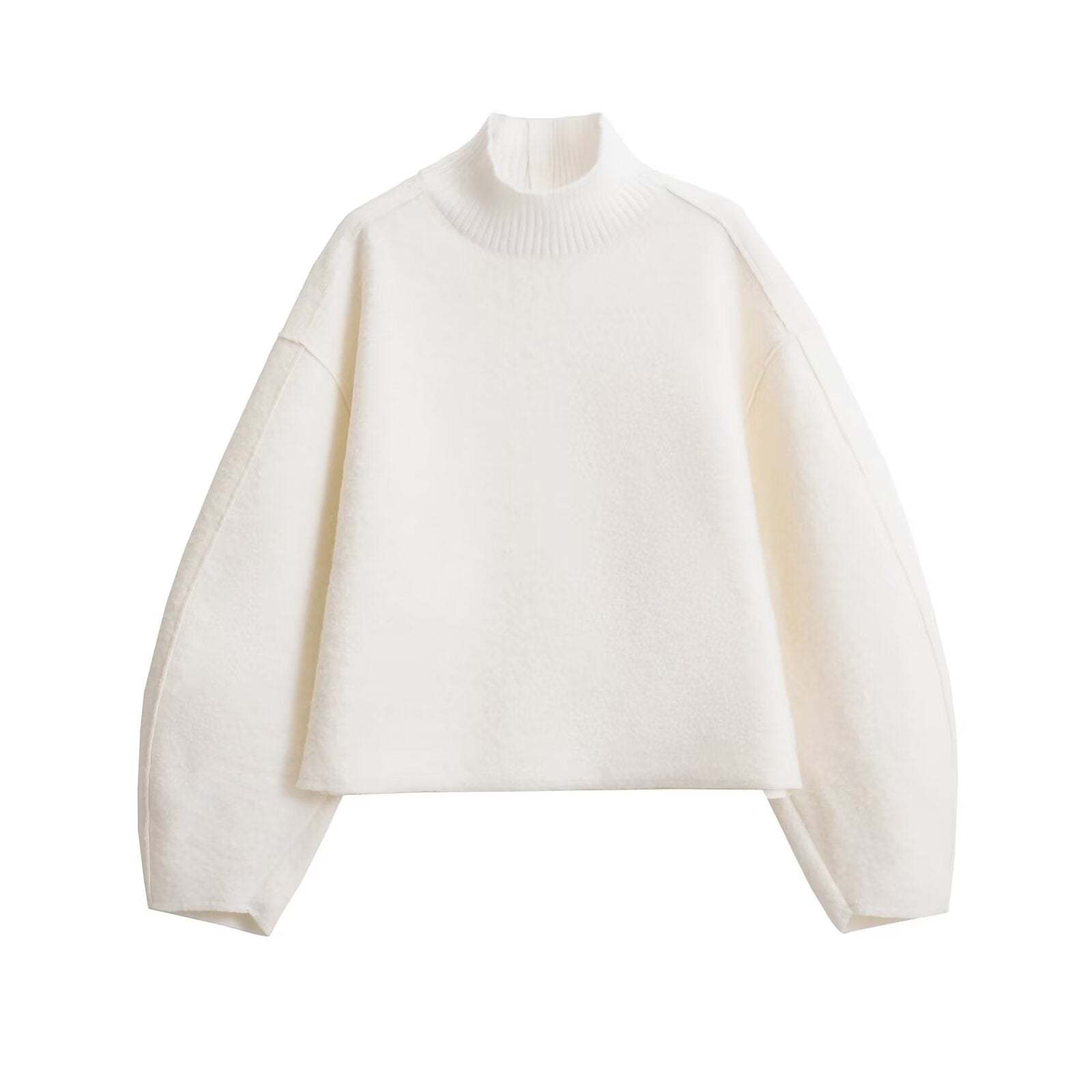 Vegan Wool Blend Turtleneck Sweater
