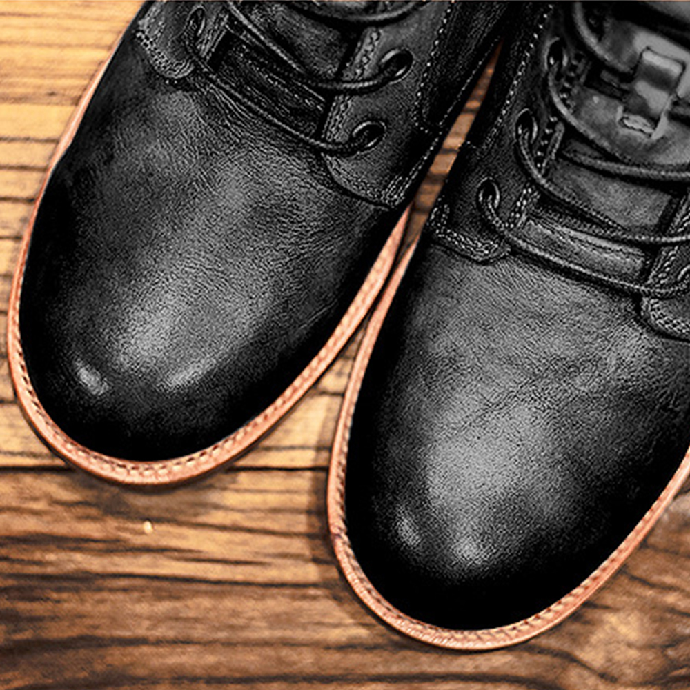 Men's High Top Leather Martin Boots