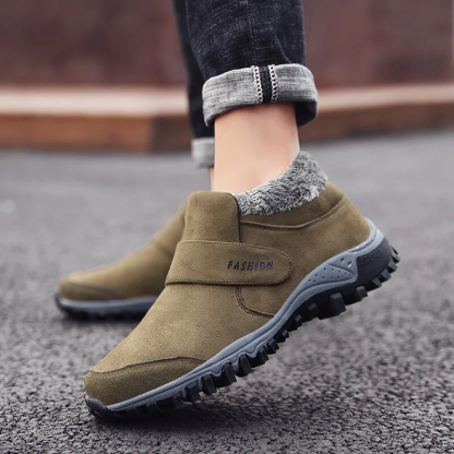 Men Orthopedic Boots Comfortable Suede Leather Warm Fur