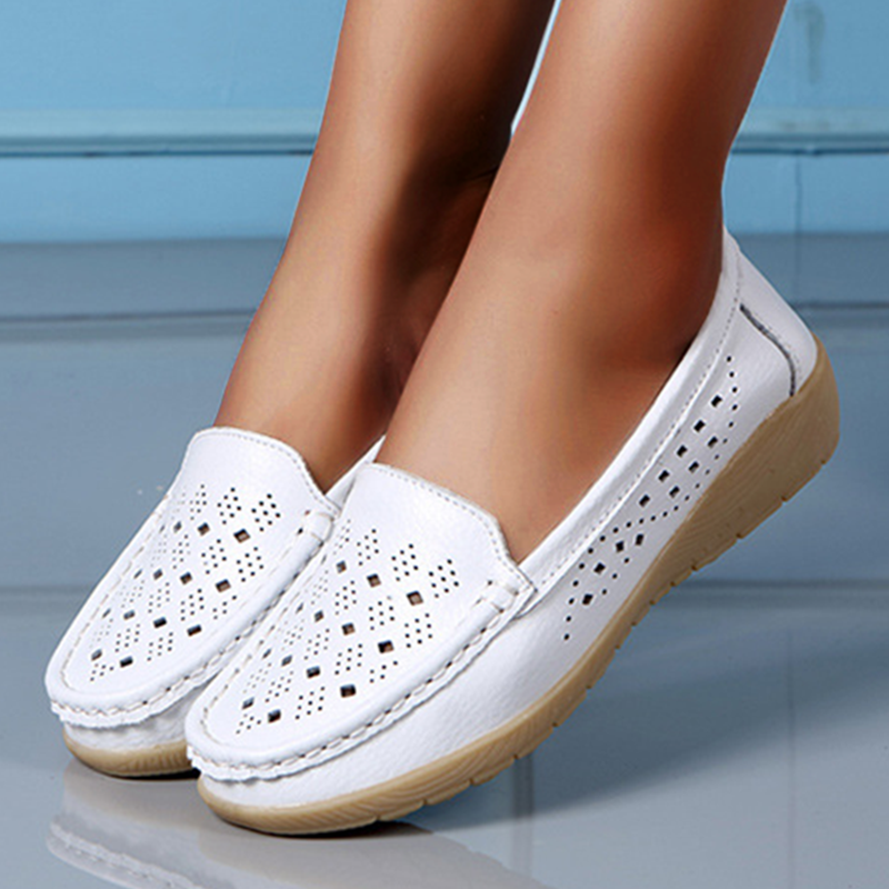 Casual Hollowed Out Women's Shoes: Stylish, Comfortable, and Easy-Care Footwear