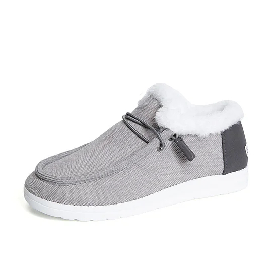 Women's Flat Slip-On Bootie Warm Lining Ankle Snow Boots