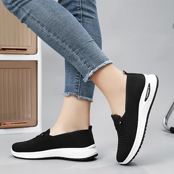 Women's Mesh Knitted Slip-On Casual Orthopedic Sneakers