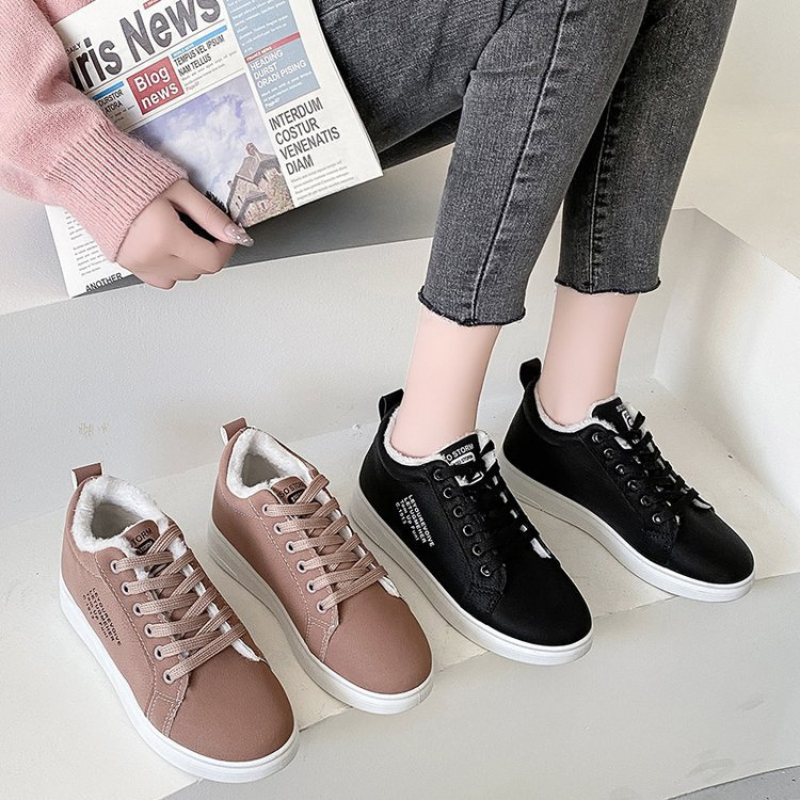 Women Orthopedic Boots Short Plush Comfortable Canvas Ankle Boots