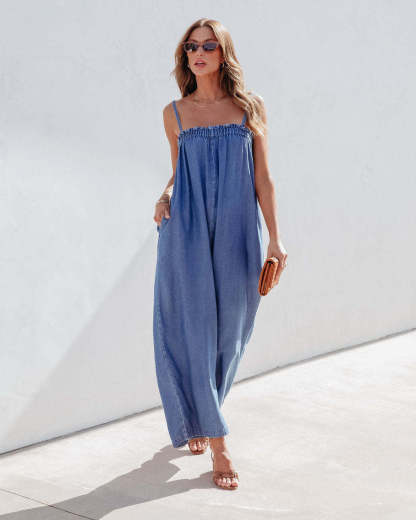 Vintage denim jumpsuit