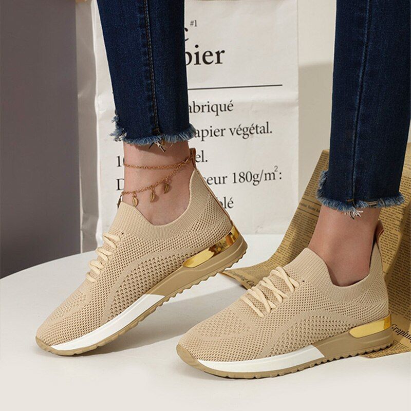 Women Orthopedic Sneakers Knitted Leisure Shoes