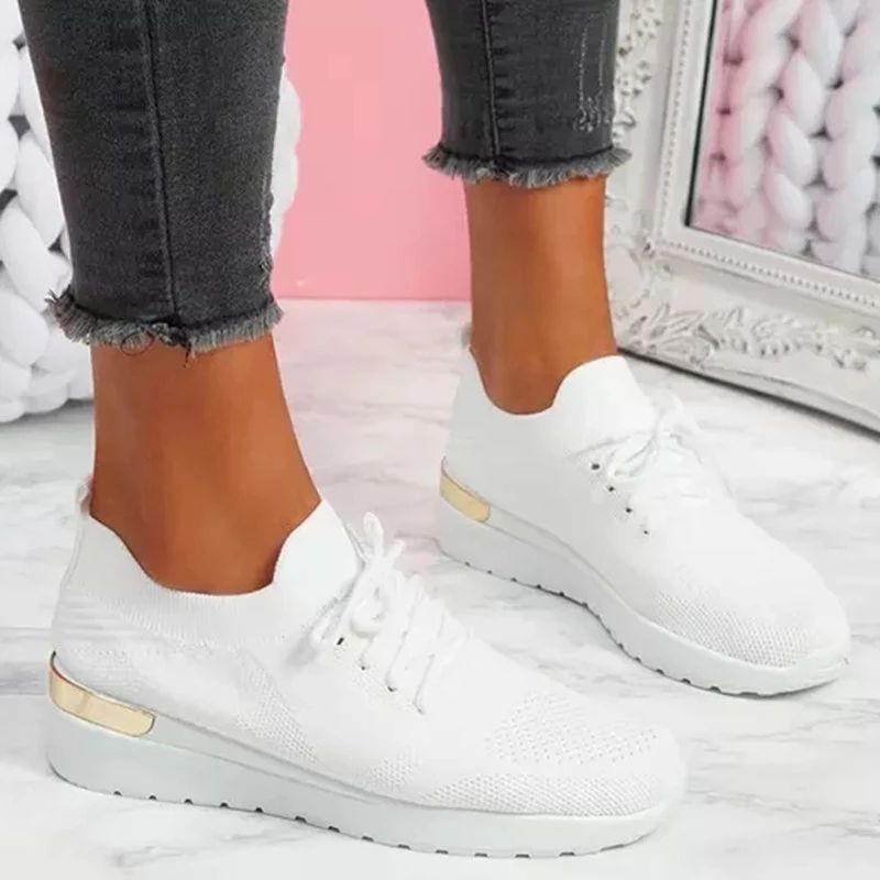 Women Orthopedic Sneakers Knitted Leisure Shoes