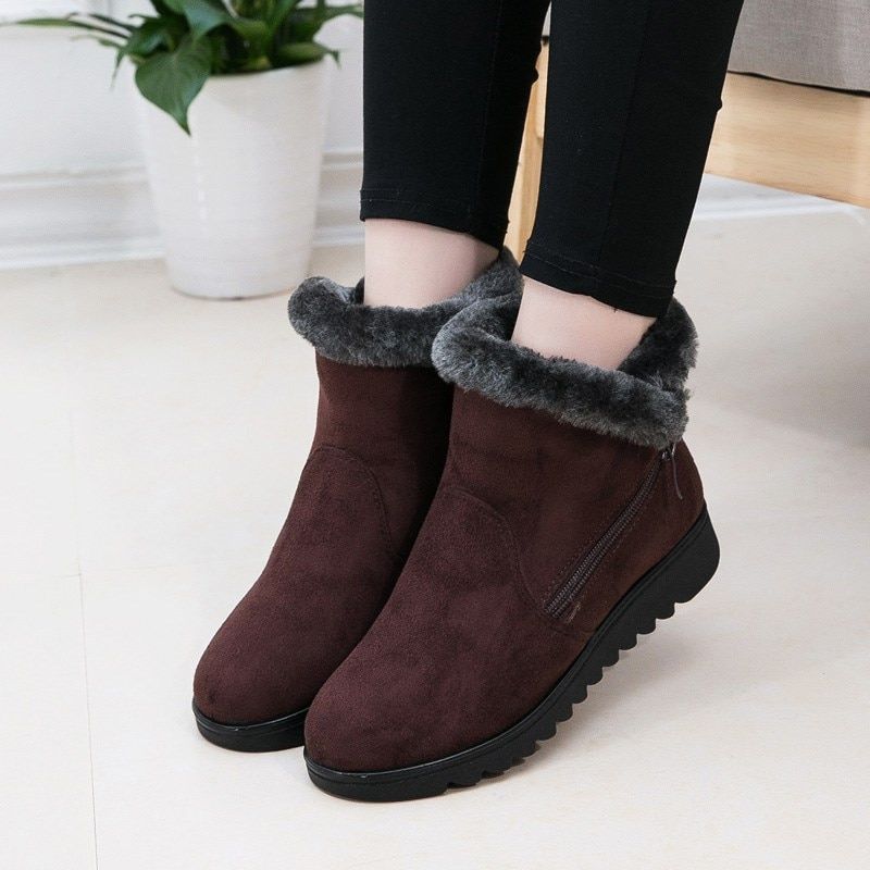 Women Orthopedic Plush Casual Boots