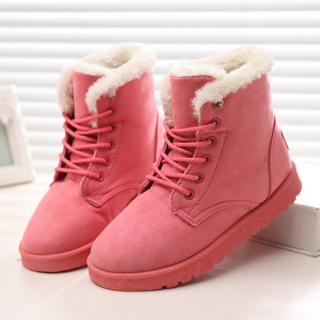 Women Orthopedic Fur Waterproof Ankle Boots