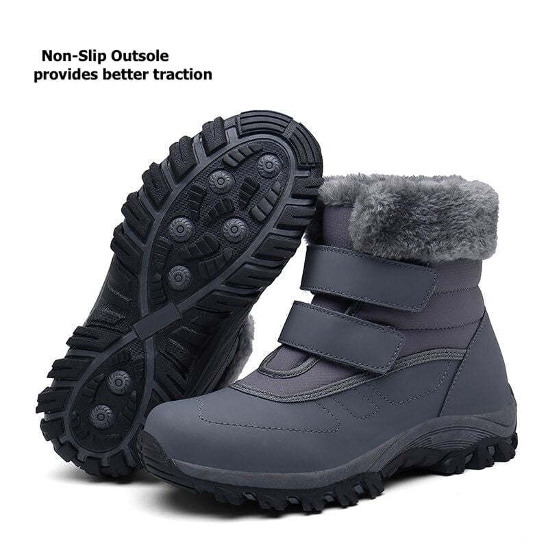 Orthopedic Boots For Women Thick Fur Waterproof Cozy Padded Outdoor Boots