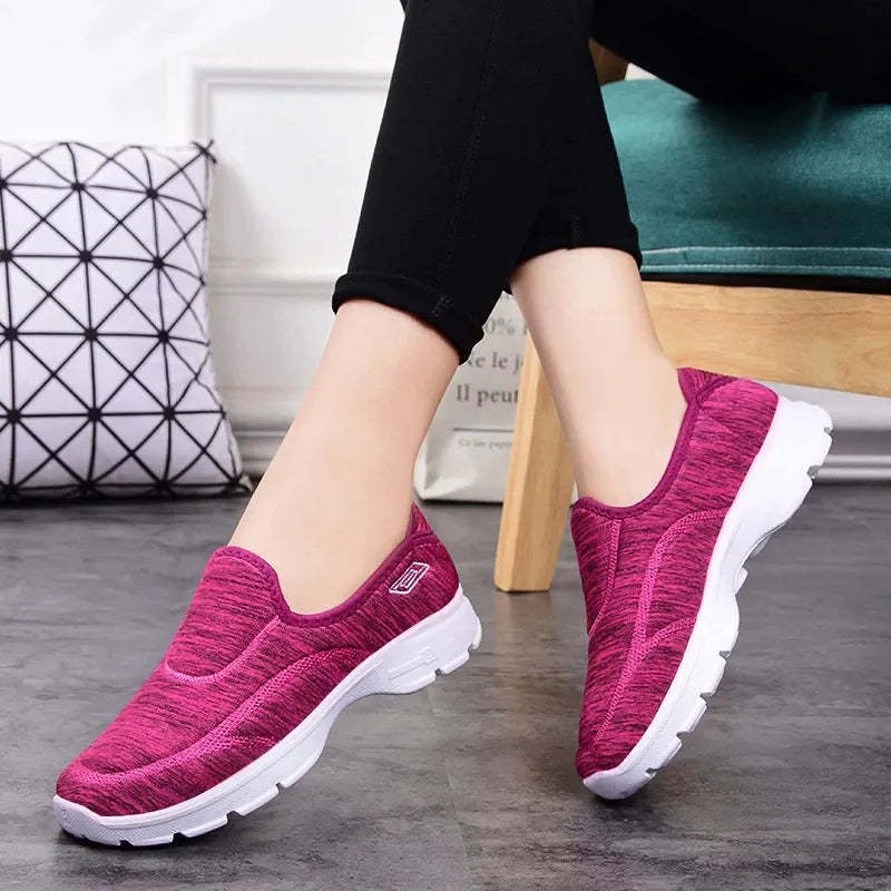 Women Casual Loafers Slip On Comfortable Nurse Shoes