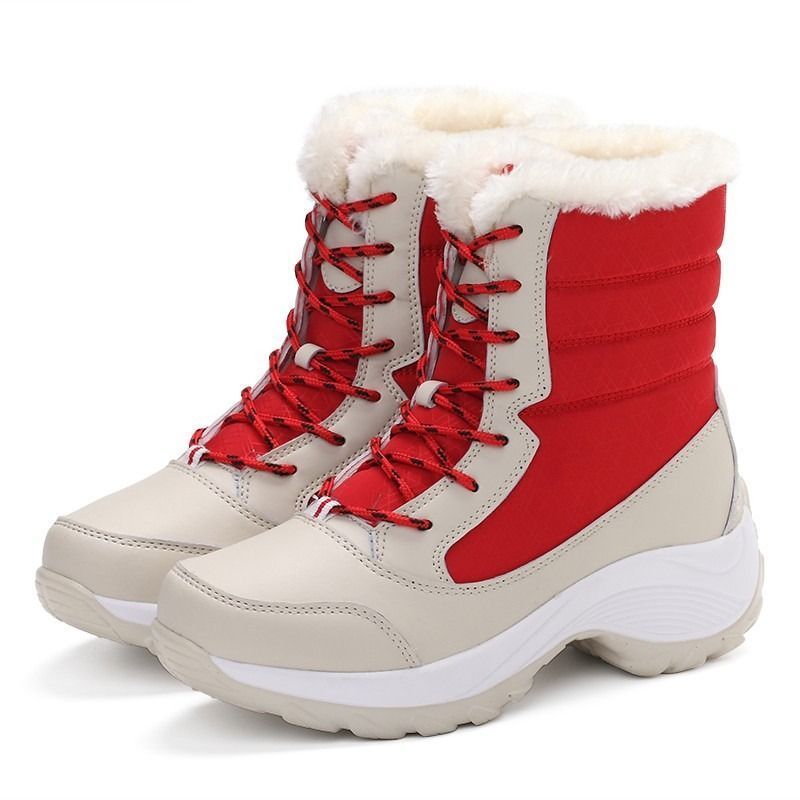 Women Thick Fur High Heel Orthopedic Boots