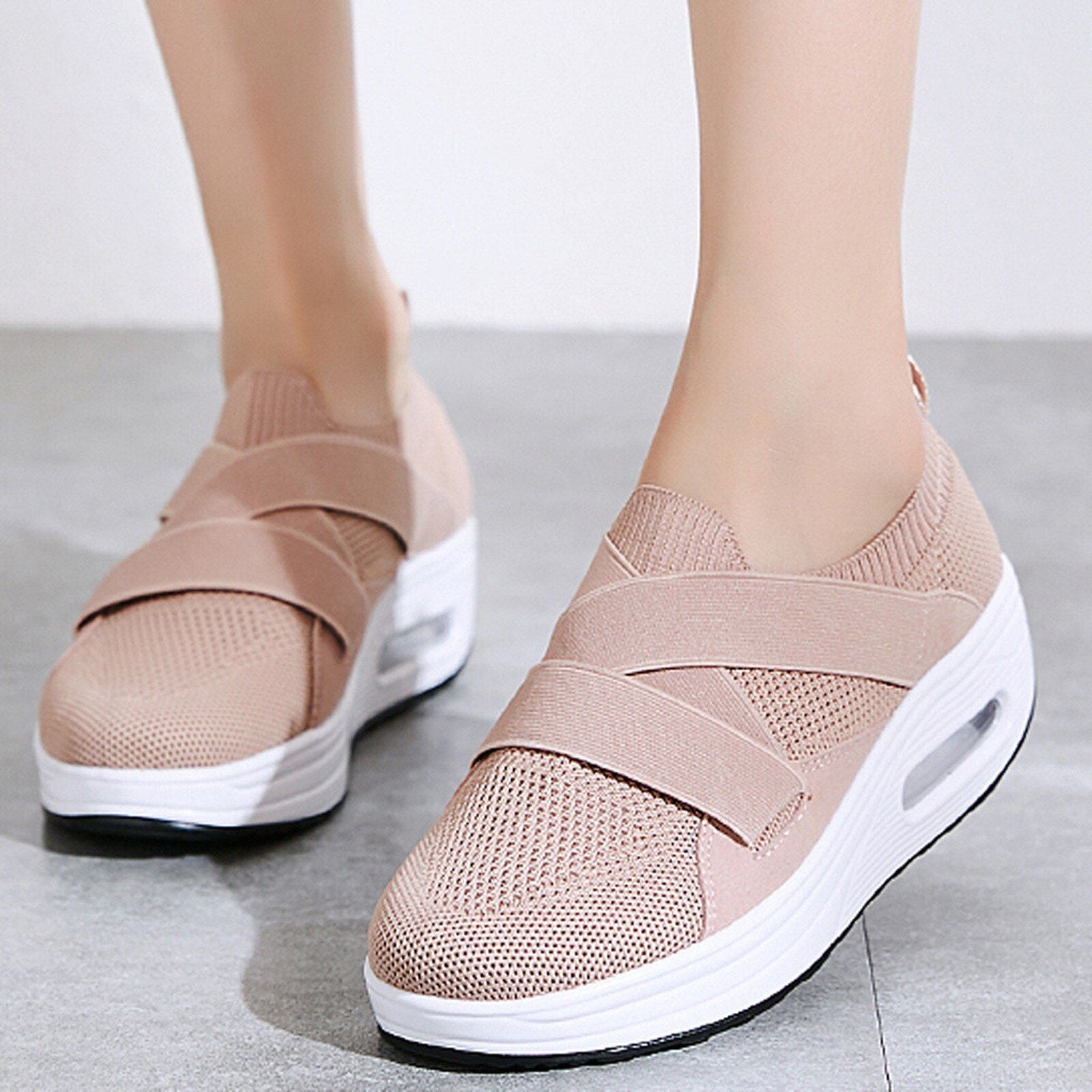 Casual Orthopedic Slip On Ladies Walking Shoes