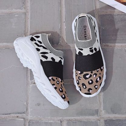 Women's Leopard Orthopedic Slip-on Mesh Shoes