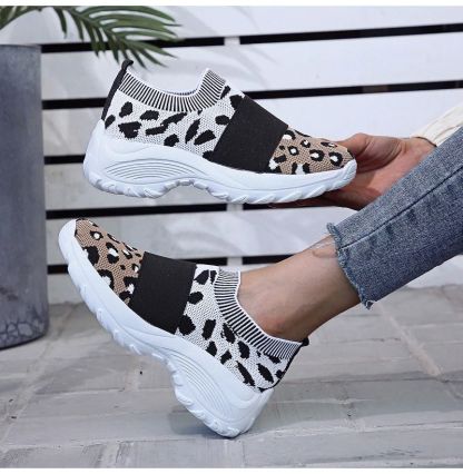 Women's Leopard Orthopedic Slip-on Mesh Shoes