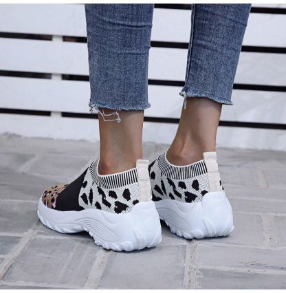 Women's Leopard Orthopedic Slip-on Mesh Shoes