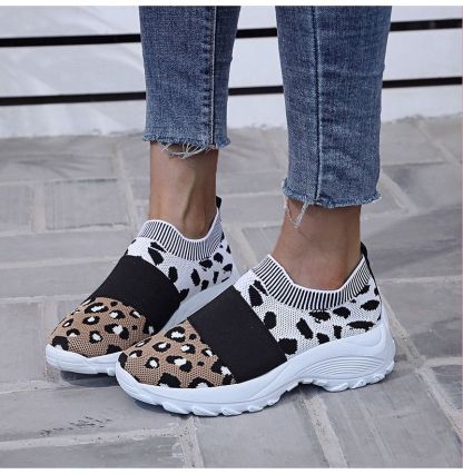 Women's Leopard Orthopedic Slip-on Mesh Shoes