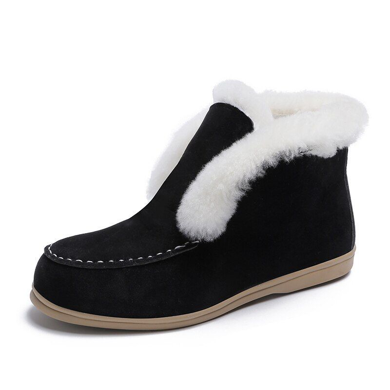 Women Orthopedic Boots Thick Plush Slip-ons
