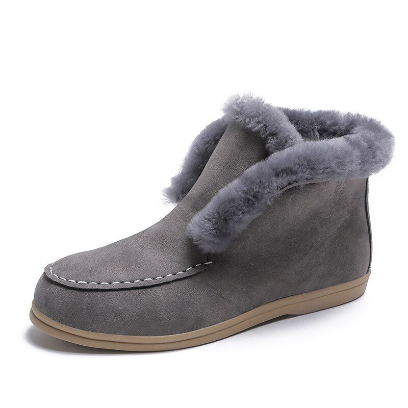 Women Orthopedic Boots Thick Plush Slip-ons