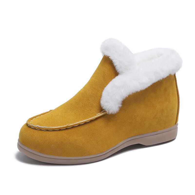 Women Orthopedic Boots Thick Plush Slip-ons