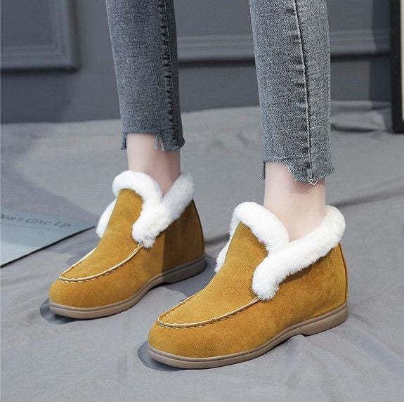Women Orthopedic Boots Thick Plush Slip-ons