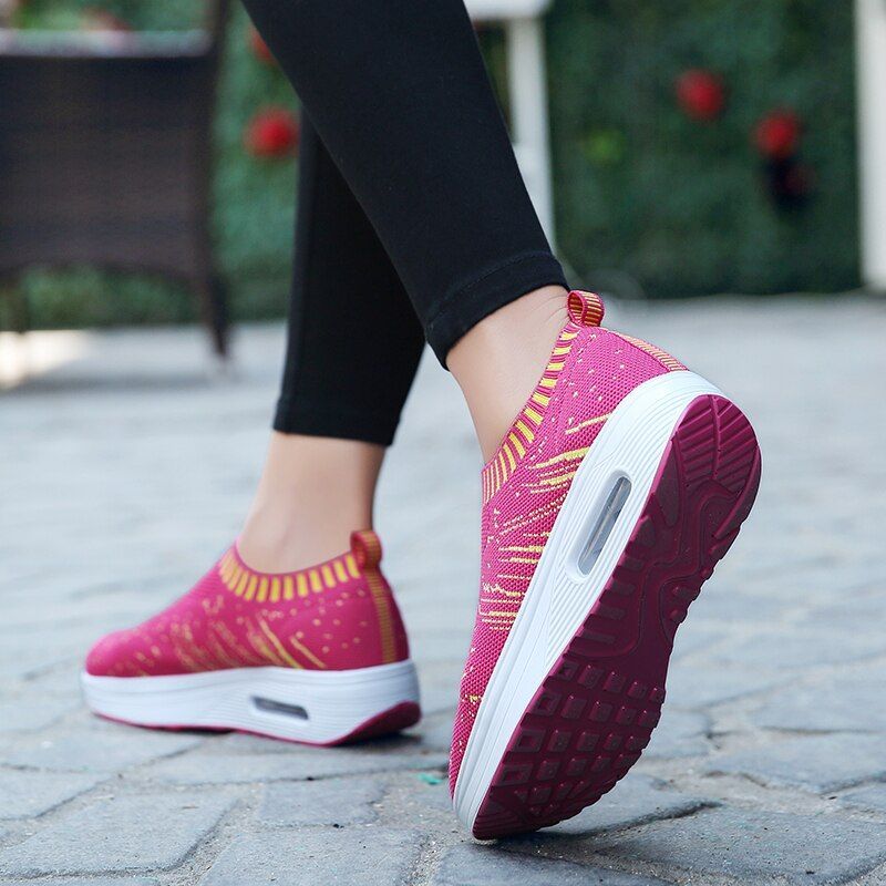Women's Woven Orthopedic Air Cushion Sneakers