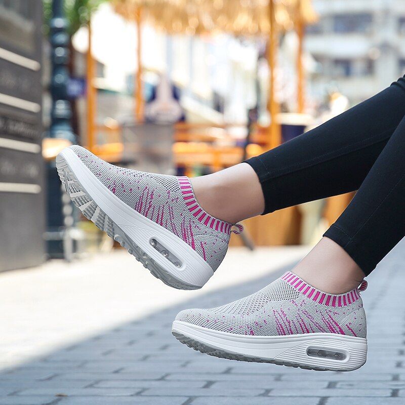 Women's Woven Orthopedic Air Cushion Sneakers