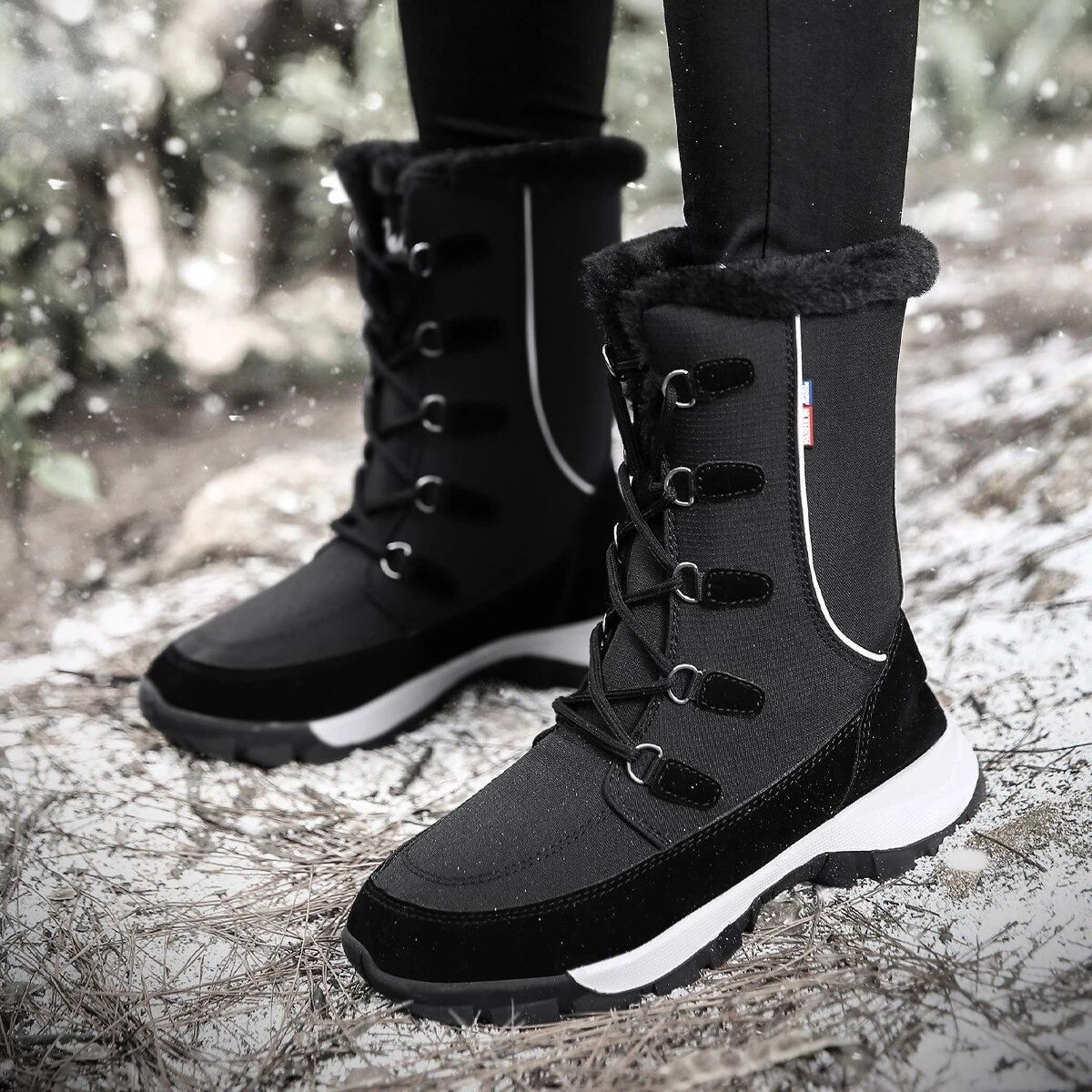 Women Waterproof Non-slip Orthopedic Snow Boots