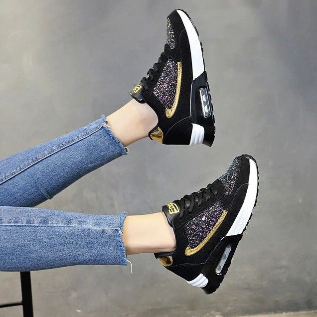 Women Orthopedic Bling Shoes Super Soft Sneakers