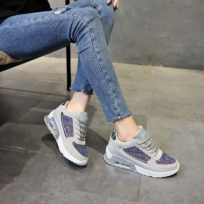 Women Orthopedic Bling Shoes Super Soft Sneakers