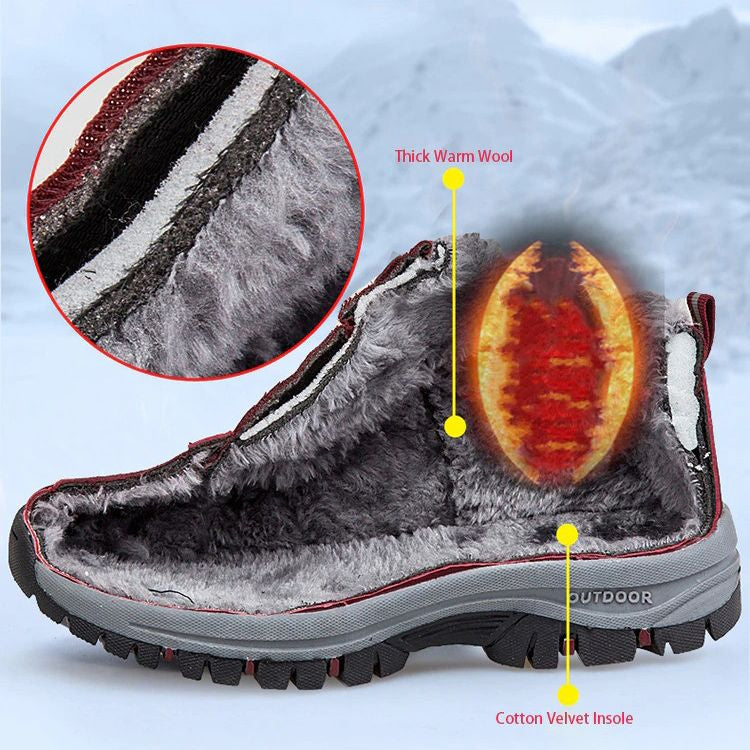 Women Shoes Fur Anti-slip Orthopedic Snow Boots