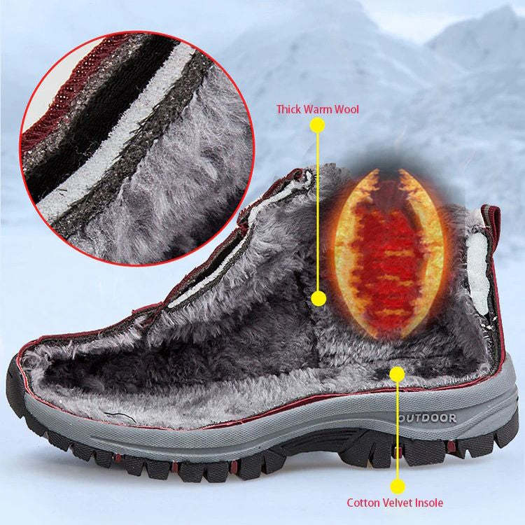 Women Shoes Fur Anti-slip Orthopedic Snow Boots