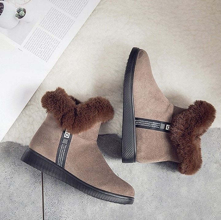 Women Unique Plush Snow Orthopedic Boots