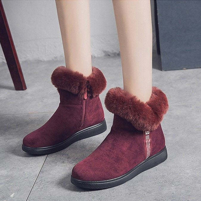 Women Unique Plush Snow Orthopedic Boots