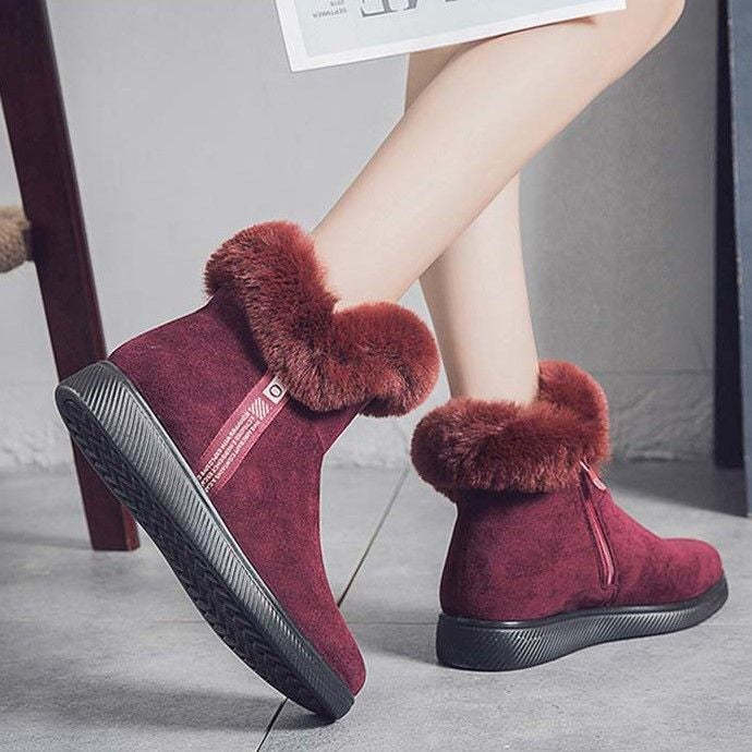 Women Unique Plush Snow Orthopedic Boots
