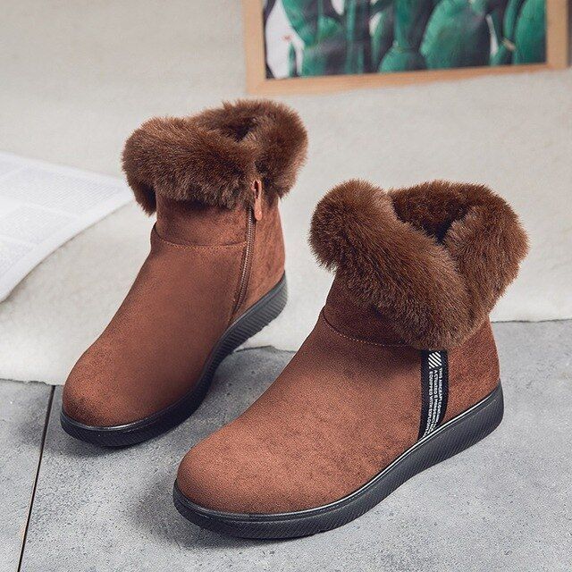 Women Unique Plush Snow Orthopedic Boots