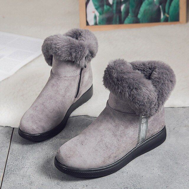 Women Unique Plush Snow Orthopedic Boots