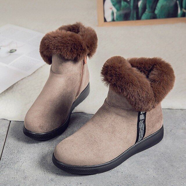 Women Unique Plush Snow Orthopedic Boots