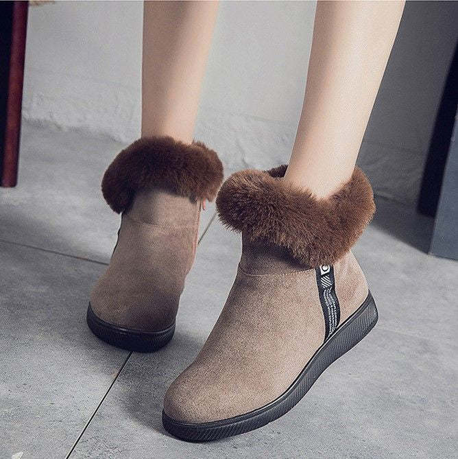 Women Unique Plush Snow Orthopedic Boots