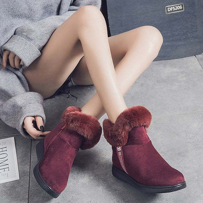 Women Unique Plush Snow Orthopedic Boots