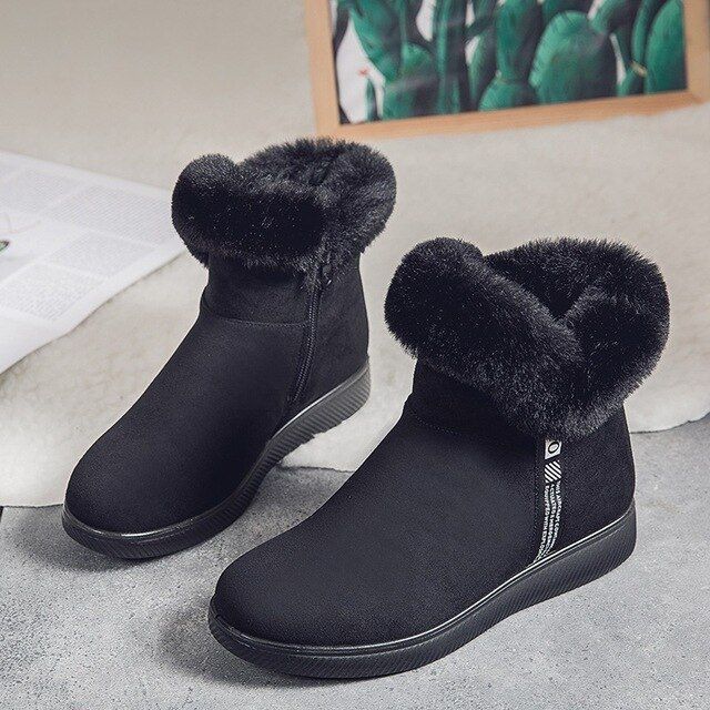 Women Unique Plush Snow Orthopedic Boots