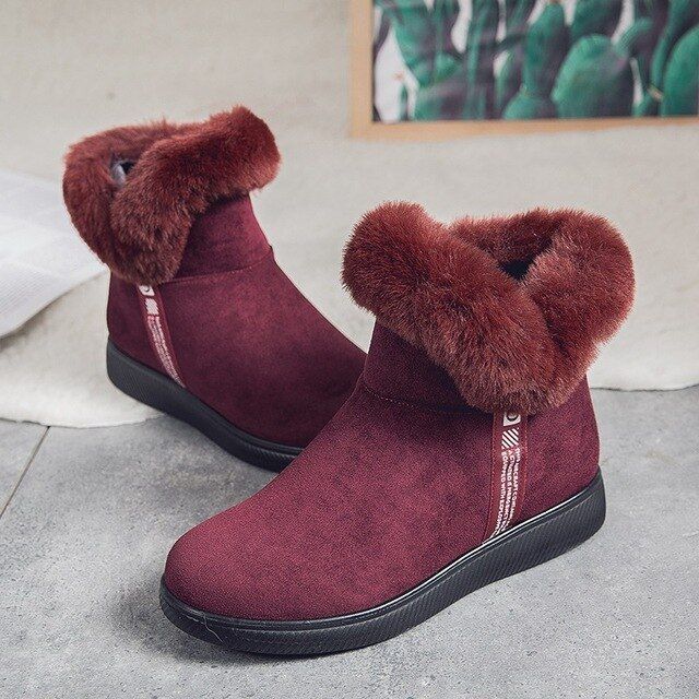 Women Unique Plush Snow Orthopedic Boots