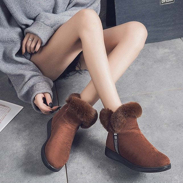 Women Unique Plush Snow Orthopedic Boots