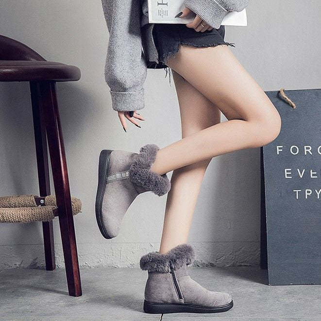 Women Unique Plush Snow Orthopedic Boots